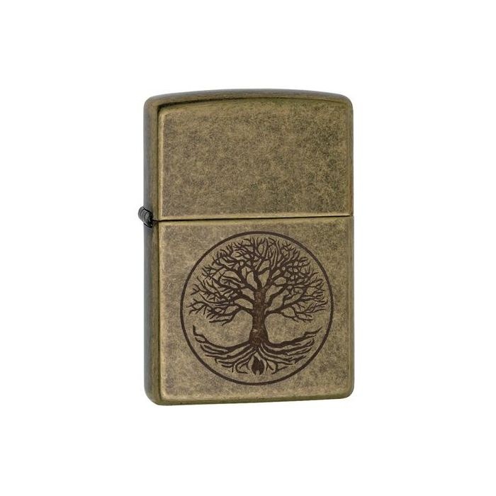 Zippo Antique Brass Tree of Life