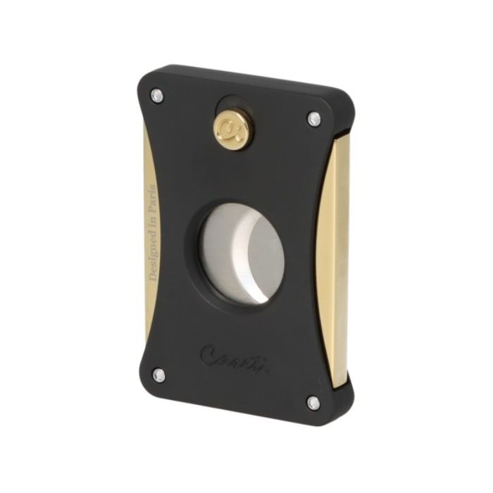 Caseti Cutter Black Matte Gold Ring 54