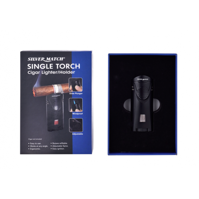 Silver Match Cigar Lighter/Holder