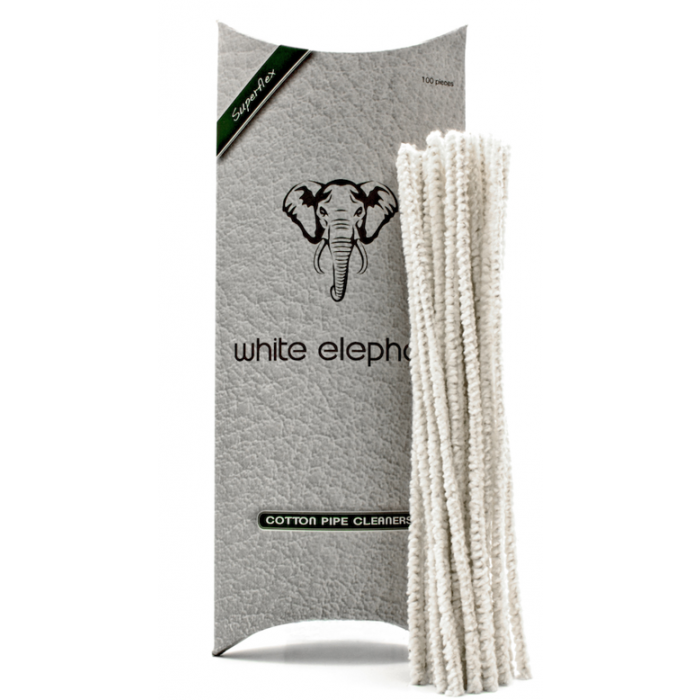 White Elephant Cotton pipe cleaners ( 100 st)
