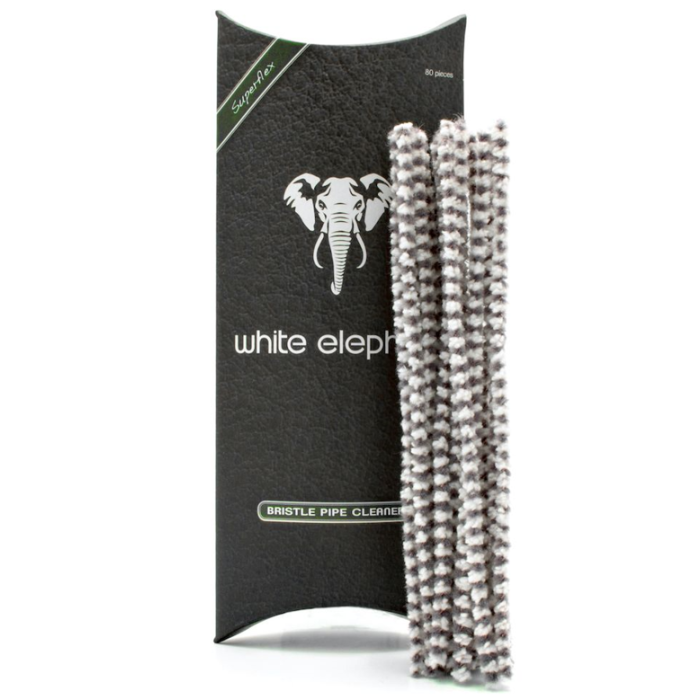 White Elephant Bristle pipe cleaners 80 stuks