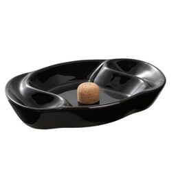 Pijpasbak Zwart twee leggers 14.5 cm