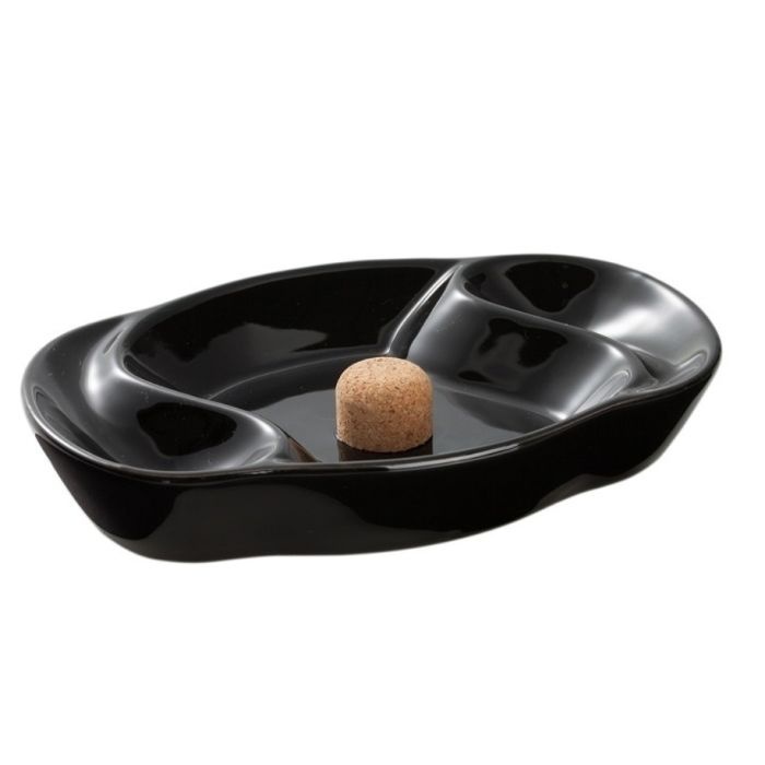 Pijpasbak Zwart twee leggers 14.5 cm