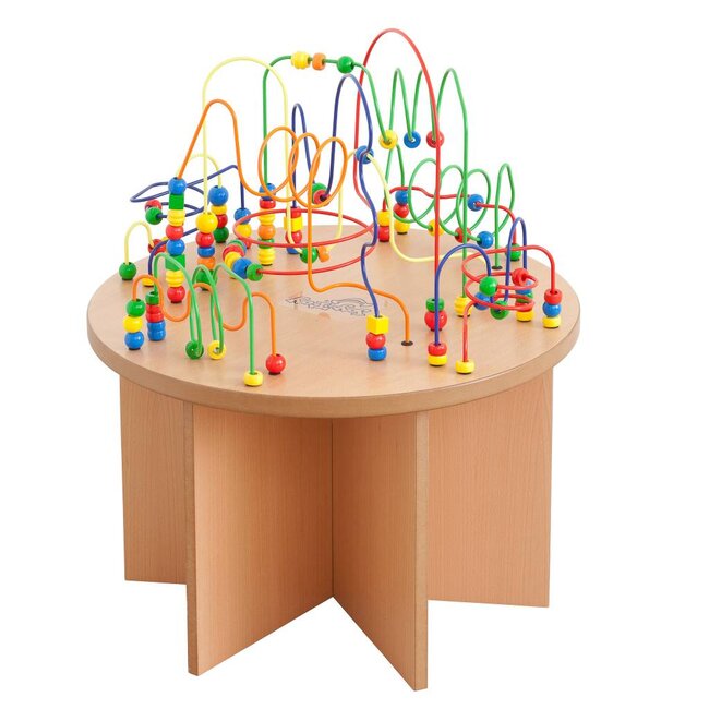 Joy-Toy Table boulier en bois ronde
