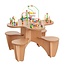 Joy-Toy Table de jeu boulier avec chaises integrées