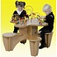 Joy-Toy Table de jeu boulier avec chaises integrées