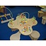 Joy-Toy Table de jeu boulier avec 4 chaises integrées