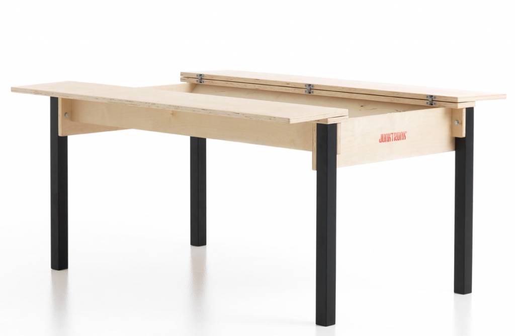 Grande table pour lego avec coffre de rangement et bancs assortis