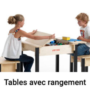 Table enfant avec rangement