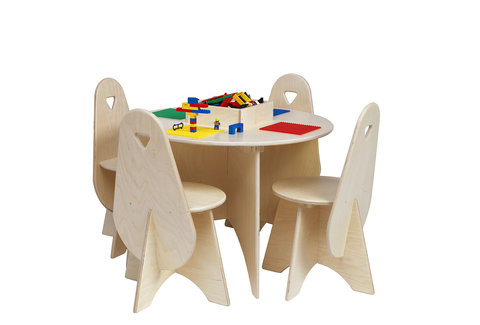 Table pour Lego avec 4 chaises