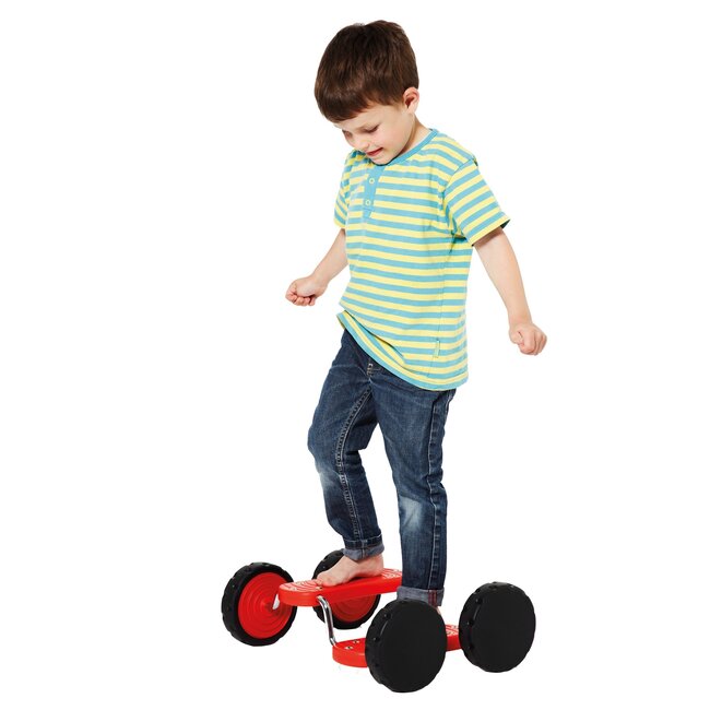 Gonge PedalGo 4 roues rouge - pedalier d'équilibre