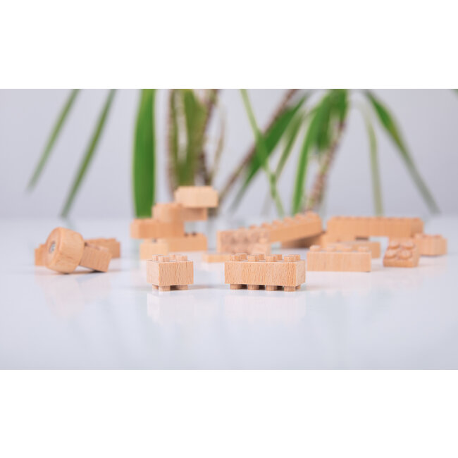 Briques de construction en bois massif FabBrix 300 pieces