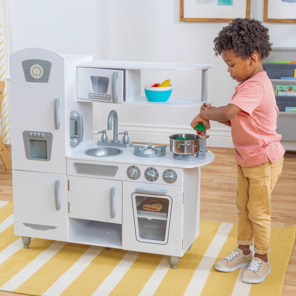 Cuisine Enfant En Bois Avec Rangement Pratique Et Accessoires