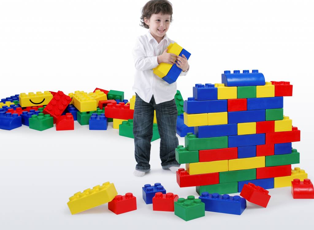 Grosses briques type Lego - sûr et solide pour les enfants 