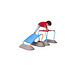 Gonge petit toboggan petite enfance pour l'intérieur et l'extérieur