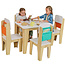 Table Montessori Ensemble table de jeu et 4 chaises