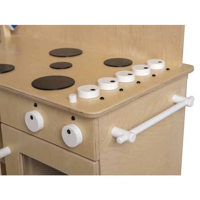 Grande cuisine en bois jouet grande taille pour maternelle et école