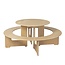 Table enfant avec banc intégré pour 4 enfants