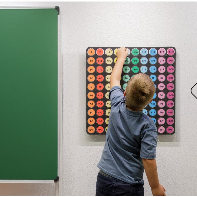 Table de multiplication en bois grand format