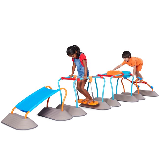 Gonge Mega Parcours 31 pcs avec toboggan et pont de singe