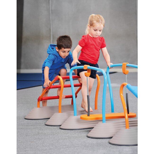 Gonge Mega Parcours 31 pcs avec toboggan et pont de singe