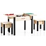 JunkTrunk Table enfant design avec 2 tabourets
