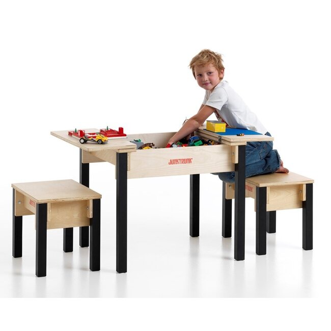 Table pour Lego salon ou chambre avec 2 tabourets