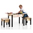Table pour Lego salon ou chambre avec 2 tabourets