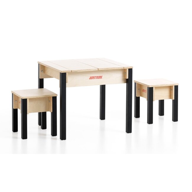 Table pour Lego salon ou chambre avec 2 tabourets