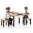 Table pour Lego salon ou chambre avec 2 tabourets