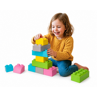  Briques géantes souples enfant  - set 50 pièces