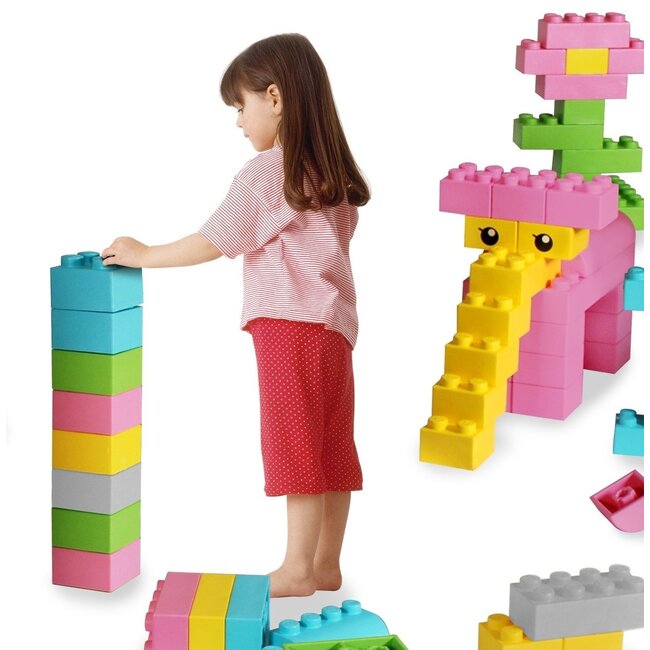 Jeu de construction en mousse - Blocs de motricité 100 blocs