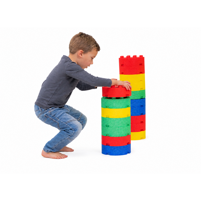 MODO Blocs empilables  – Jeu d'empilage avec 8 briques rondes