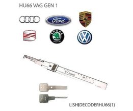 Lishi Herramienta HU66-1 abre-coches del grupo Audi VW incluye llaves