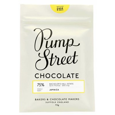 Pump Street Chocolate Dunkle Schokolade 75% Jamaica Bachelor's Hall Estate