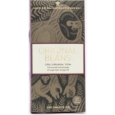 Original Beans Dunkle Schokolade 70% Cru Virunga