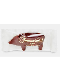 Summerbird Bio-Marzipan mit dunkler Schokolade als Schweinchen