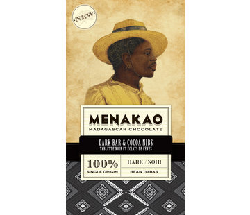 Menakao Dark Bar & Cocoa Nibs 100%