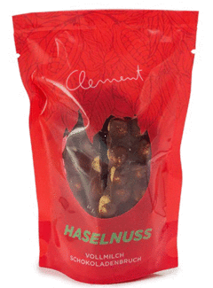 Clement Chococult Schokoladenbruch Vollmilchschokolade mit Haselnüssen