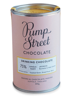 Pump Street Chocolate Drinking Chocolate Jamaica 73%, Bachelor's Hall Estate