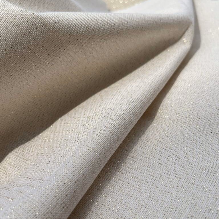 Metallic 140 - Champagne | uniek restant van 4,80 meter