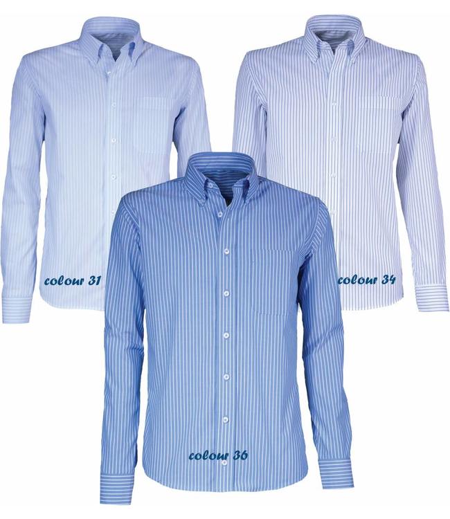 Giovanni Capraro - heren overhemd lange mouw GASPARO, met button-down kraag