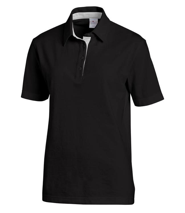 Leiber Unisex polo met 1/2 mouw  en contrastkleur in kraag- DYNAMO