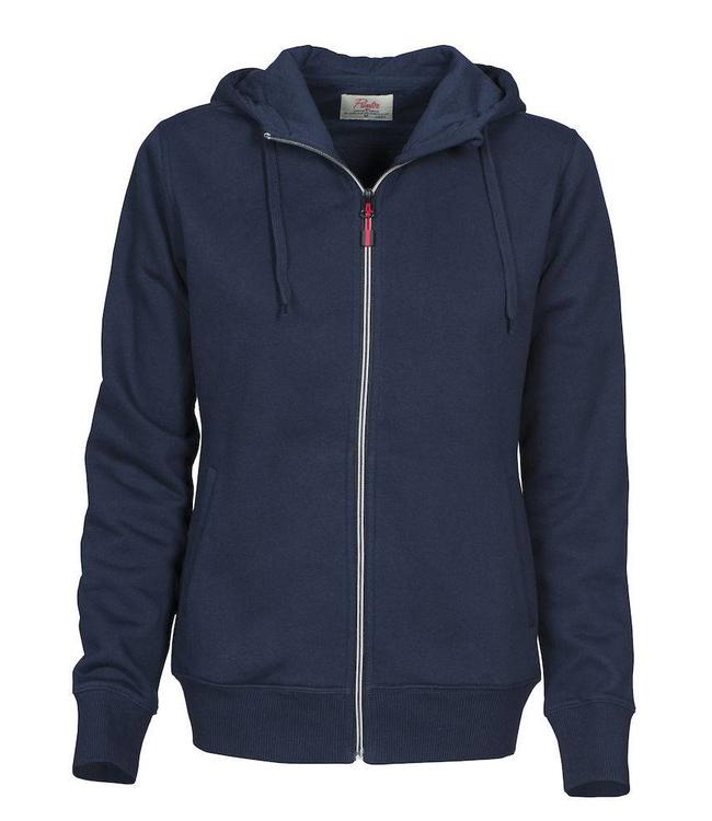 Printer Dames sweatshirt  met capuchon en contrasterende ritssluiting -  DENSITY