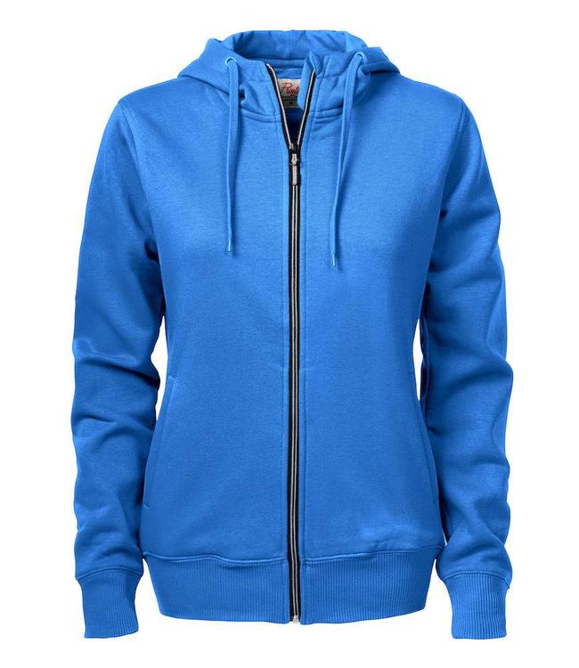 Printer Dames sweatshirt  met capuchon en contrasterende ritssluiting -  DENSITY