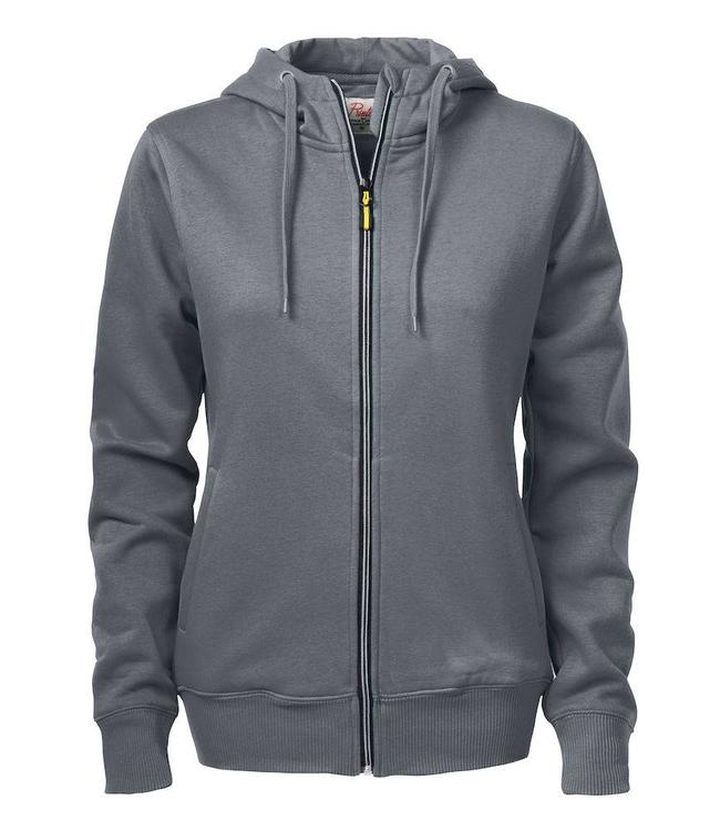 Printer Dames sweatshirt  met capuchon en contrasterende ritssluiting -  DENSITY