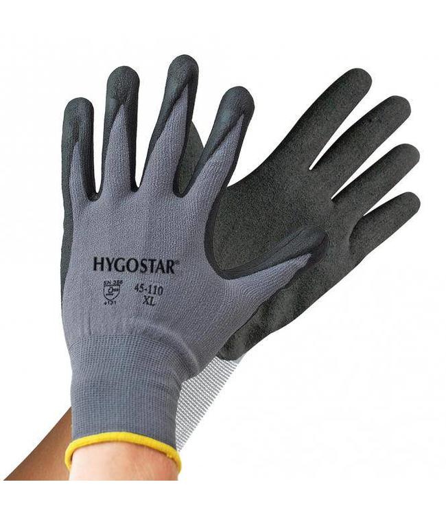 Hygostar Stretch gebreide handschoen ergo flex met 4/4 nitril coating - TAMPA