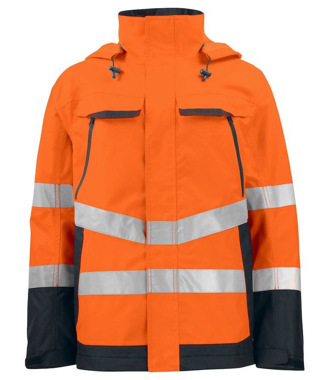 Prio/Projob Heren hi-vis functionele jas wind en waterproof - YENTO