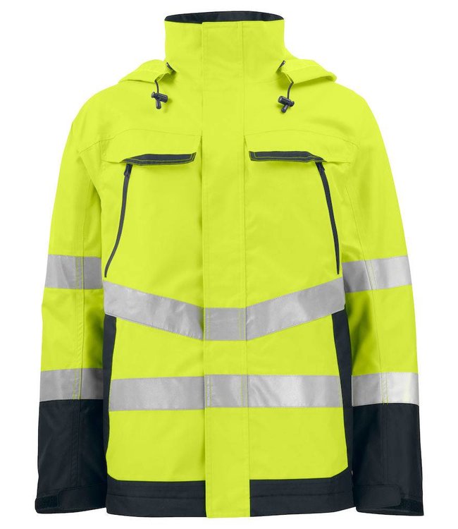Prio/Projob Heren hi-vis functionele jas wind en waterproof - YENTO