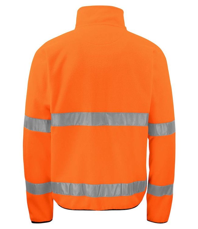 Prio/Projob Heren hi-vis fleecejas met ruime voorzakken met ritssluiting - MANUEL